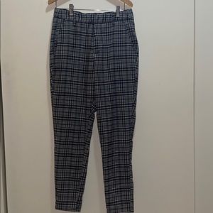 Hot Topic Womens Black And White Plaid Pants